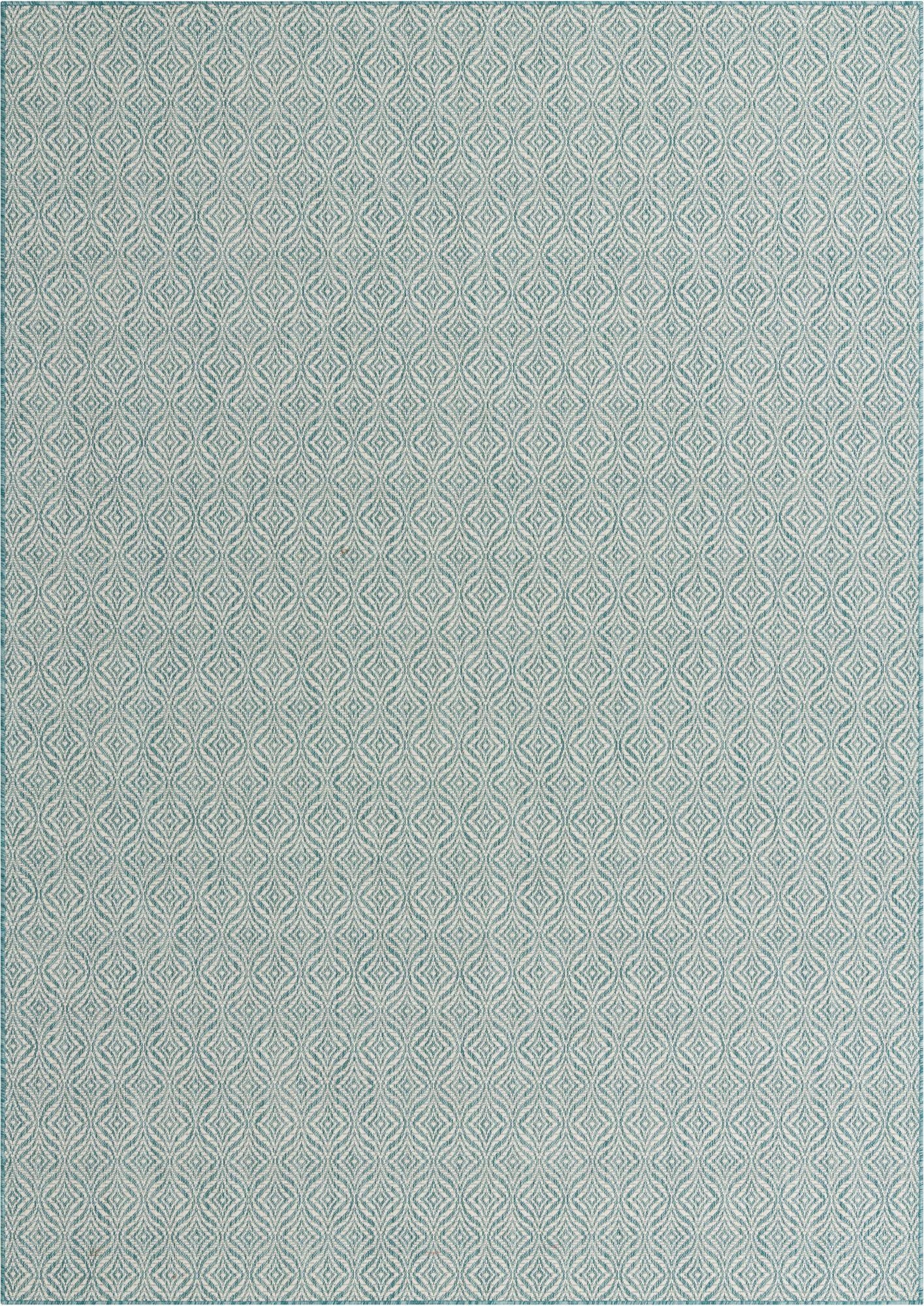 7' 10 x 11'  Washable Trellis Indoor / Outdoor Rug