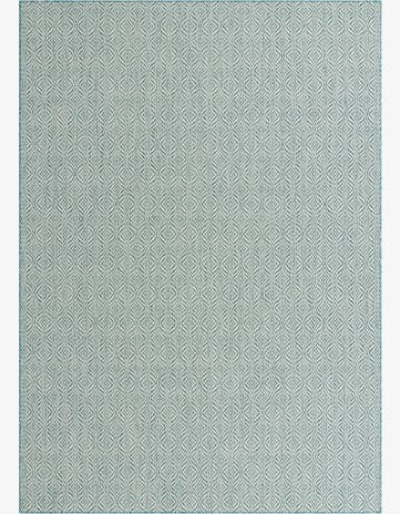 7' 10 x 11' Easy-Clean Trellis Indoor / Outdoor Rug