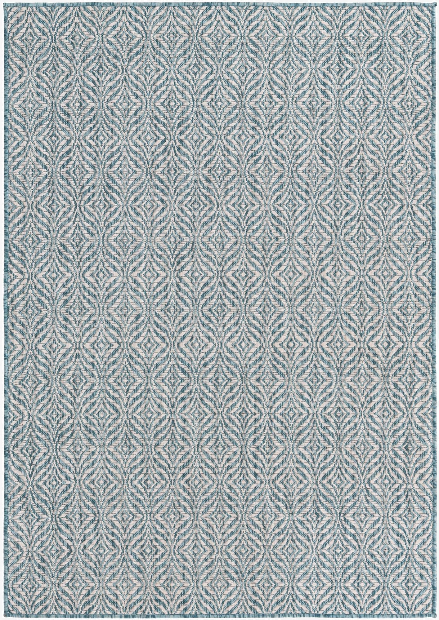 4' x 6'  Washable Trellis Indoor / Outdoor Rug