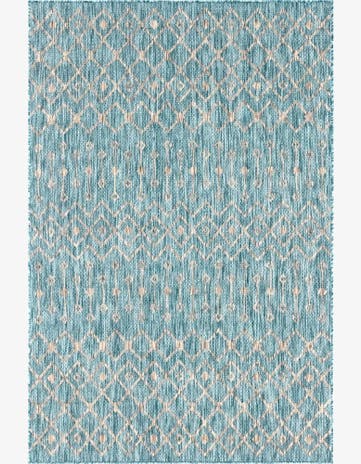 6' x 9' Easy-Clean Trellis Indoor / Outdoor Rug