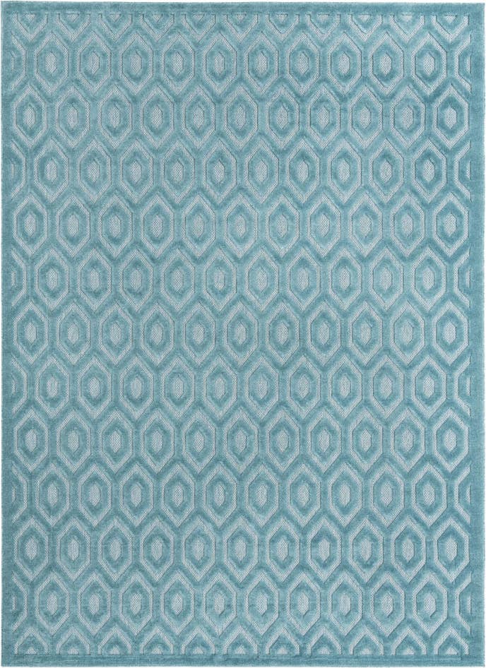 Detail image of 9' x 12' Easy-Clean Trellis Textured Indoor / Outdoor Rug
