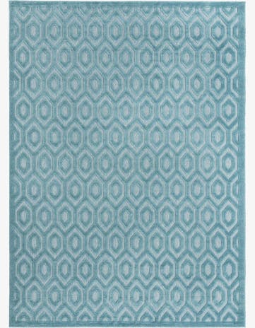 9' x 12' Easy-Clean Trellis Textured Indoor / Outdoor Rug