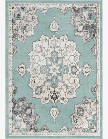 Aqua Parker Rug