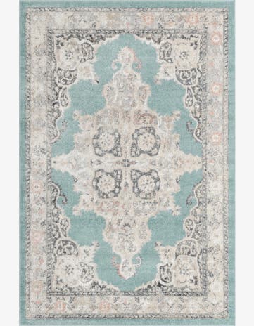 Aqua Parker Rug