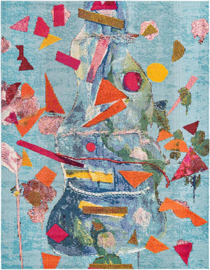 Detail image of 9' 10 x 14' Washable Vivid Rug