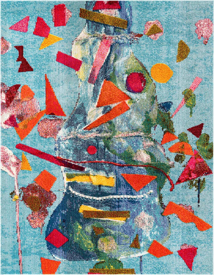 Detail image of 7' 10 x 10' Washable Vivid Rug