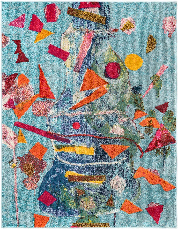 Detail image of 4' x 6' Washable Vivid Rug