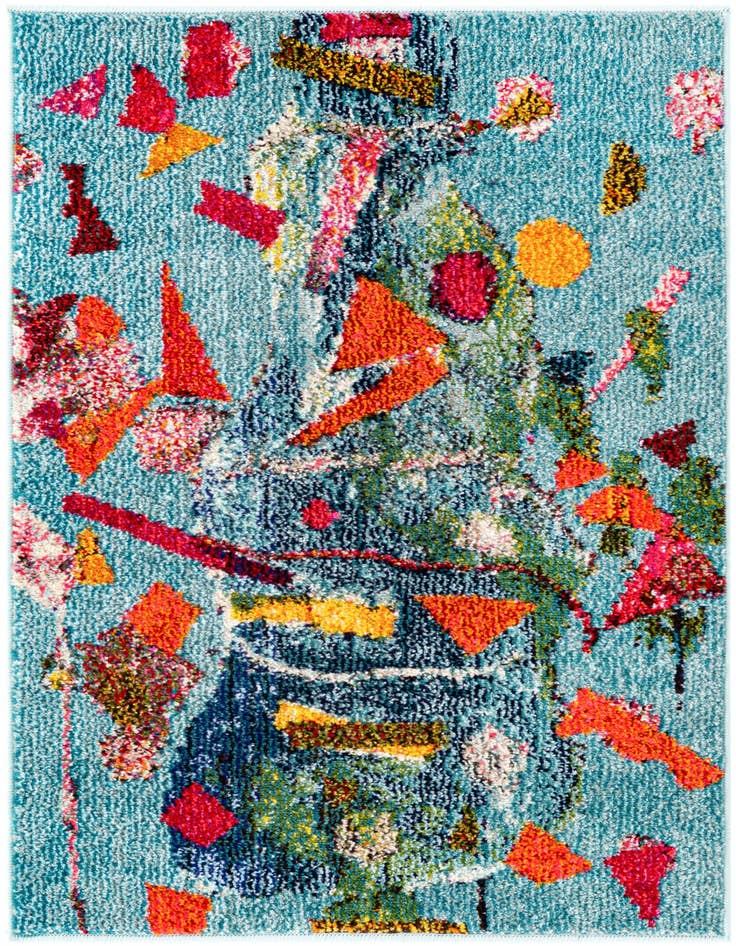 Detail image of 2' 2 x 3' Washable Vivid Rug
