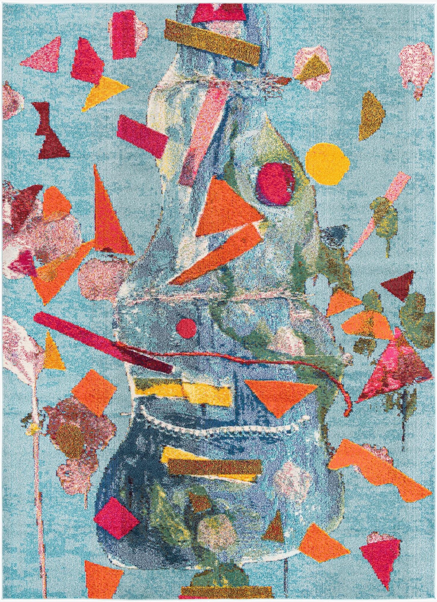 9' x 12'  Washable Vivid Rug