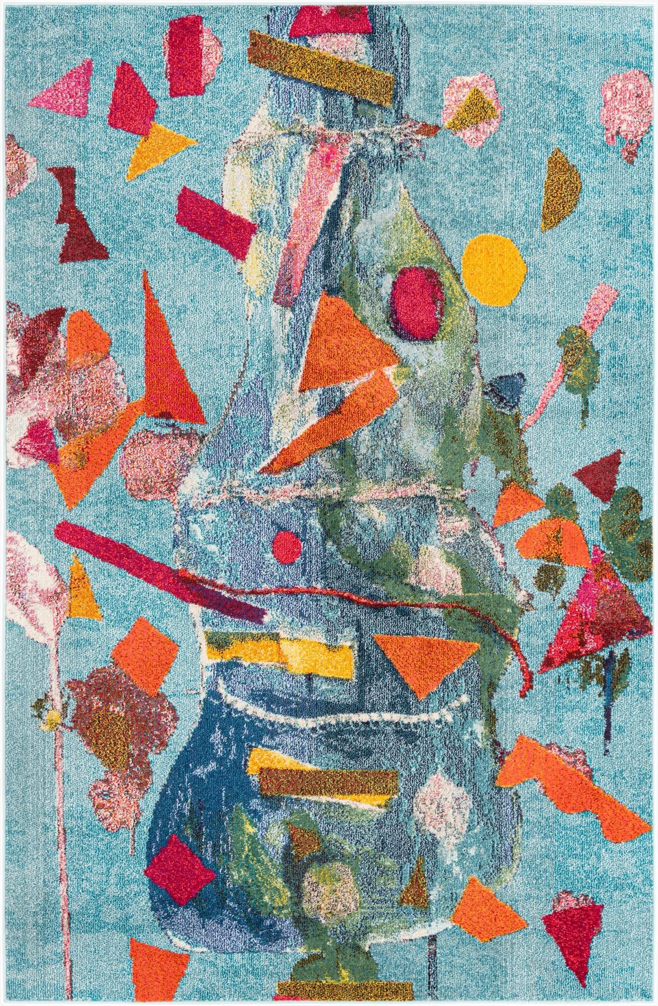 Primary image 6' x 9'  Washable Vivid Rug