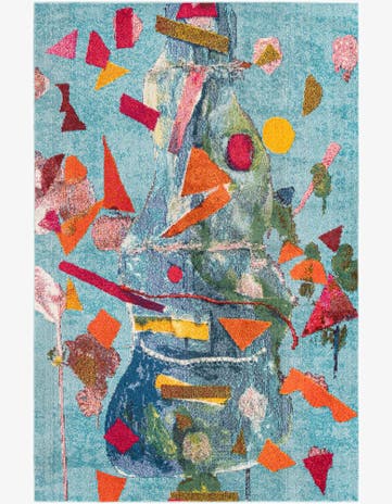 6' x 9' Washable Vivid Rug