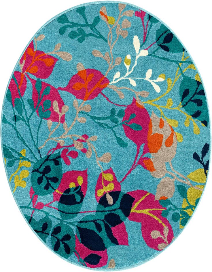 Detail image of 3' x 3' Azalea Round Rug