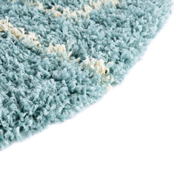 Detail image of 7' 10 x 7' 10 Lattice Shag Round Rug