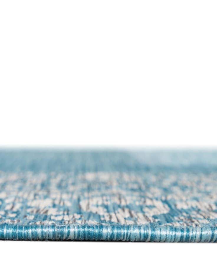 Detail image of 4' x 4'  Washable Border Indoor / Outdoor Round Rug