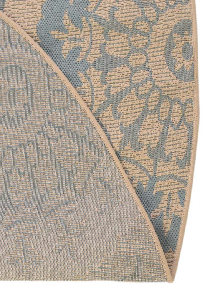 6' x 6' Easy-Clean Botanical Indoor / Outdoor Round Rug