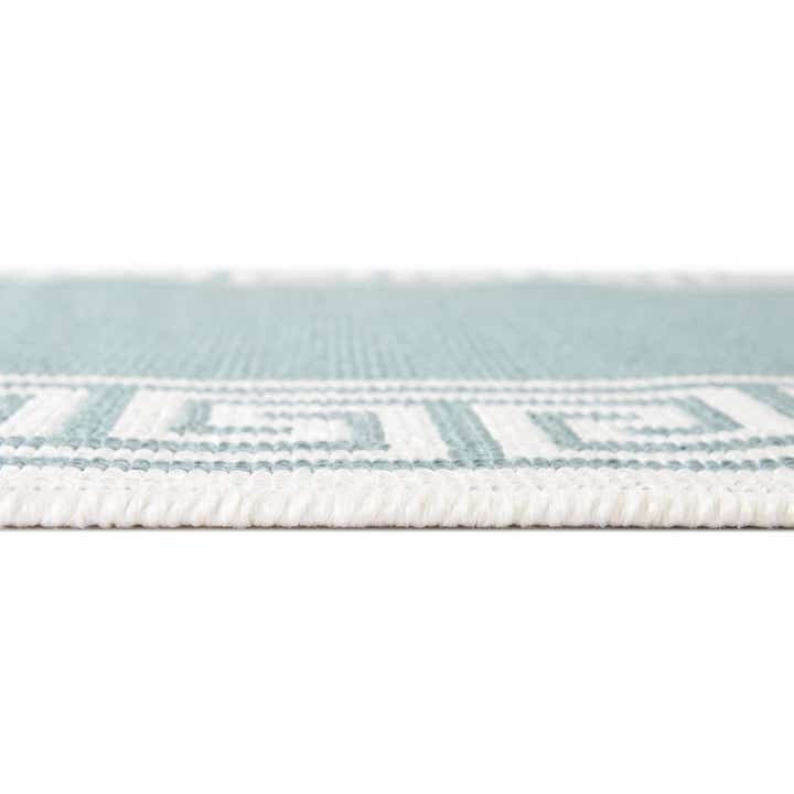 4' x 4' Easy-Clean Coastal Indoor / Outdoor Round Rug