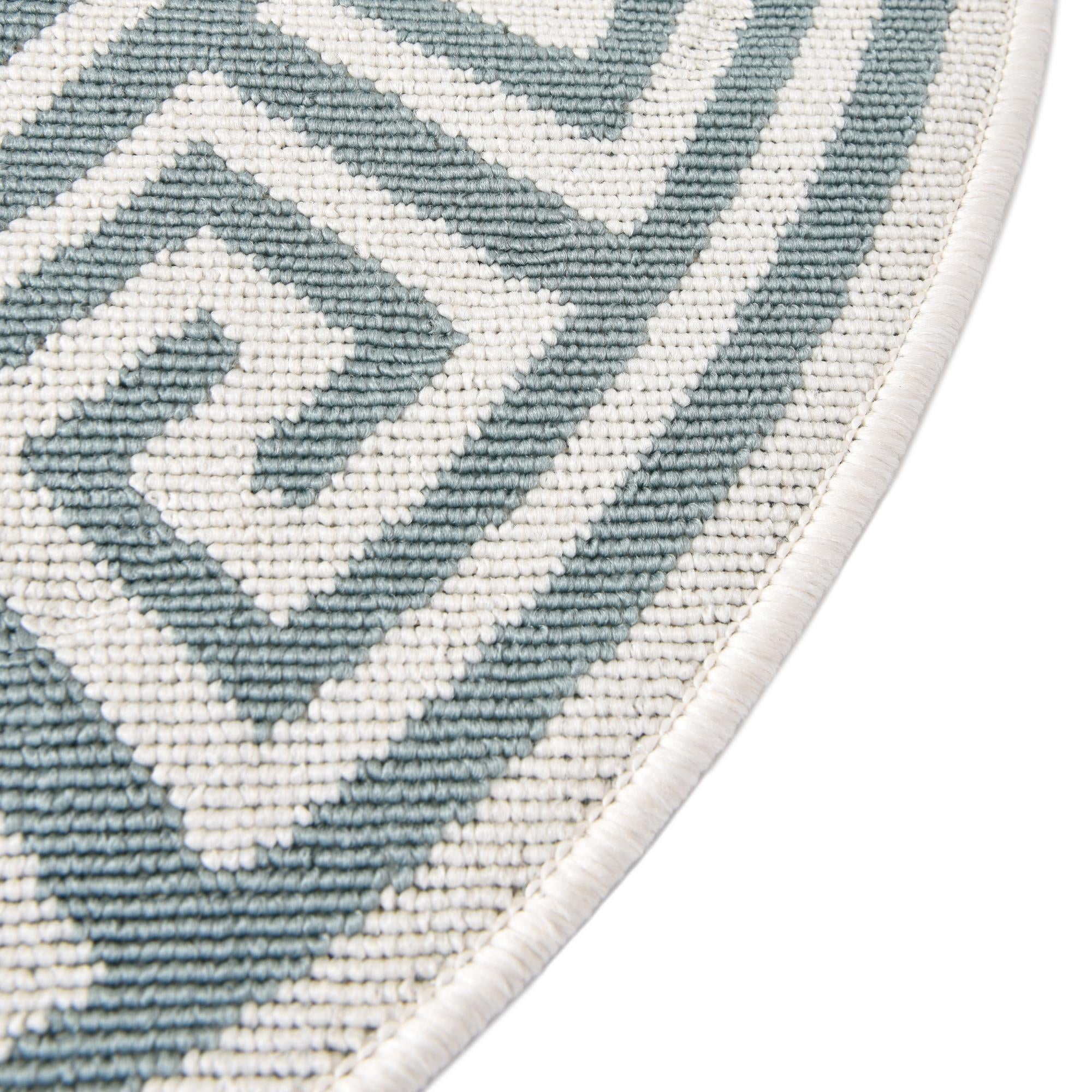 4' x 4' Easy-Clean Coastal Indoor / Outdoor Round Rug