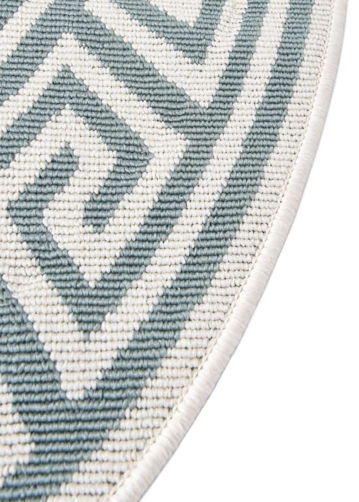 4' x 4' Easy-Clean Coastal Indoor / Outdoor Round Rug
