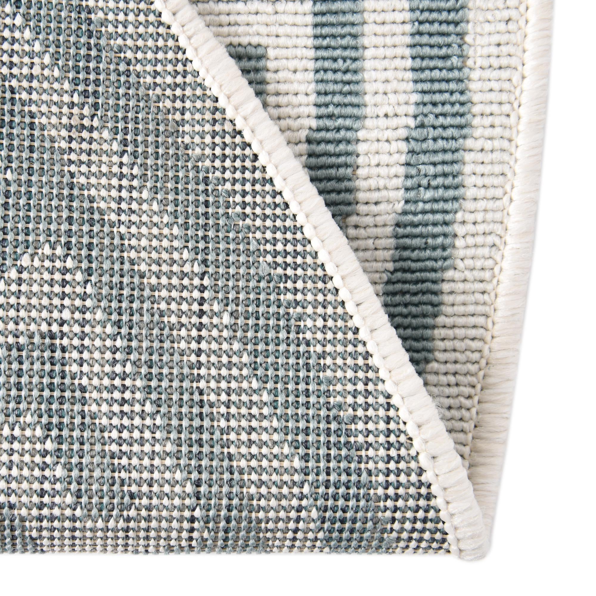 4' x 4' Easy-Clean Coastal Indoor / Outdoor Round Rug