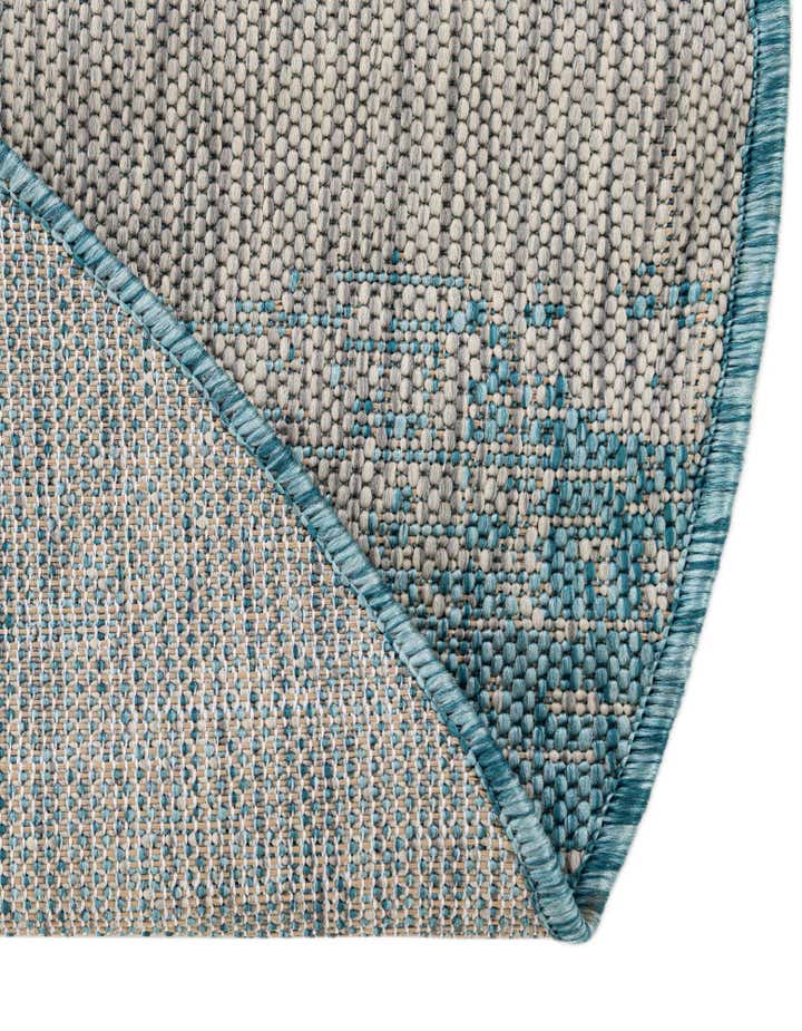 13' x 13' Easy-Clean Modern Indoor / Outdoor Round Rug