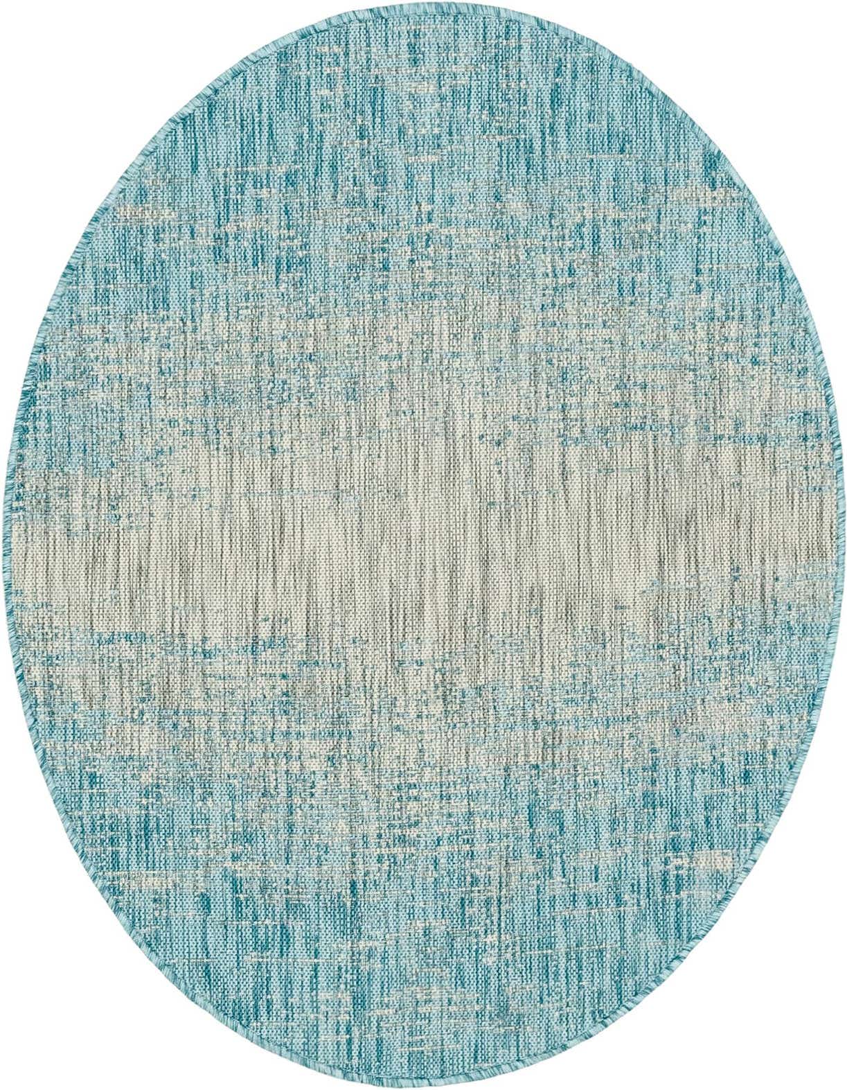 4' x 4' Easy-Clean Modern Indoor / Outdoor Round Rug