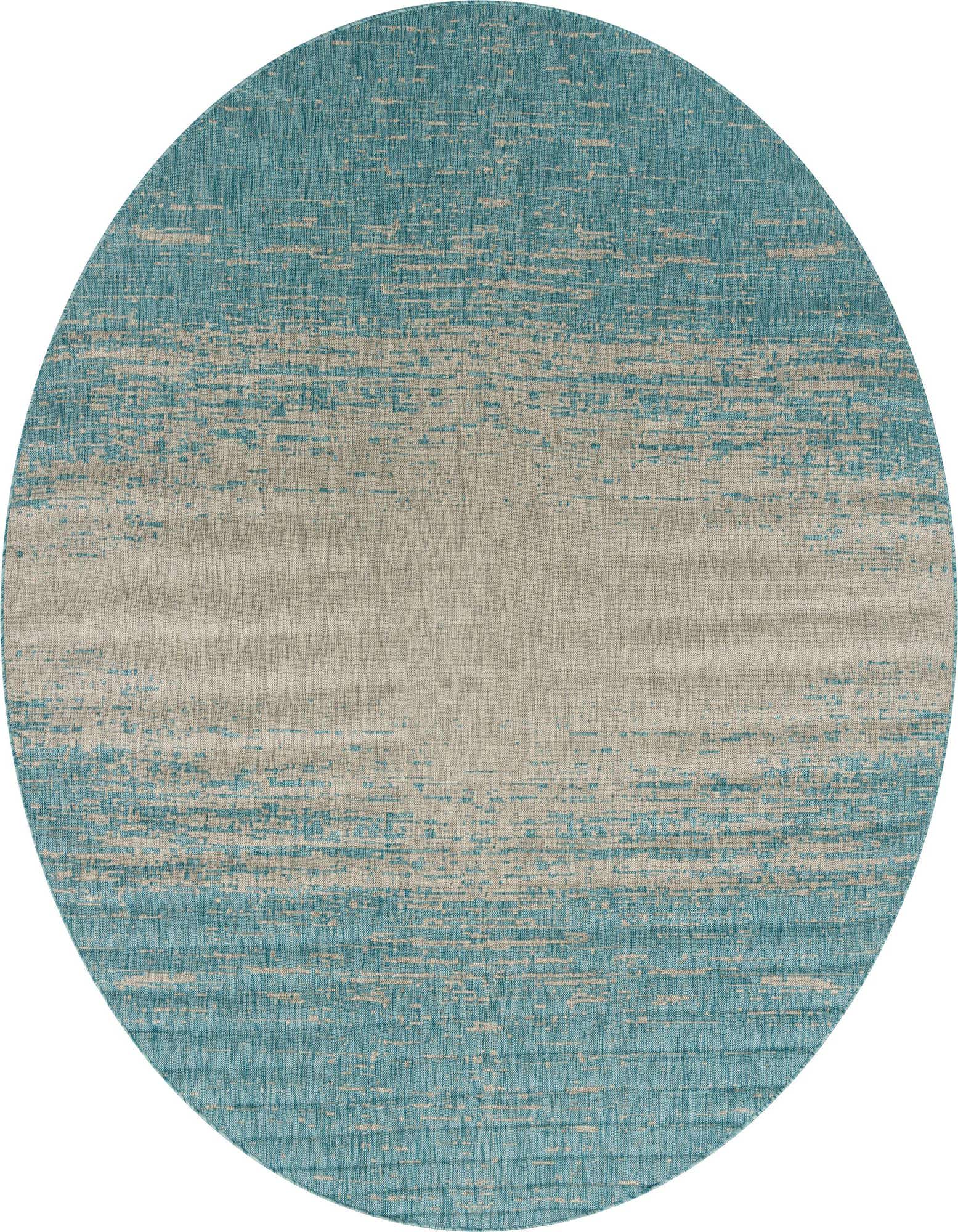 10' 8 x 10' 8 Easy-Clean Modern Indoor / Outdoor Round Rug
