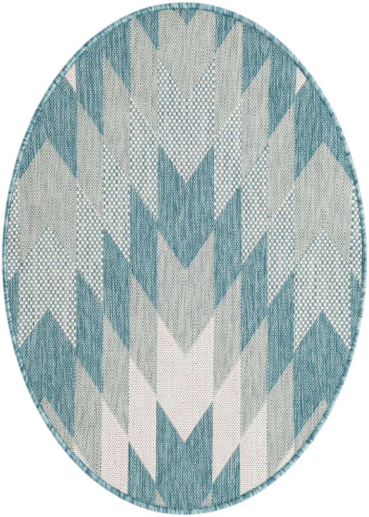 3' x 3' Easy-Clean Modern Indoor / Outdoor Round Rug