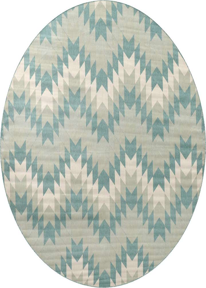 13' x 13' Easy-Clean Modern Indoor / Outdoor Round Rug