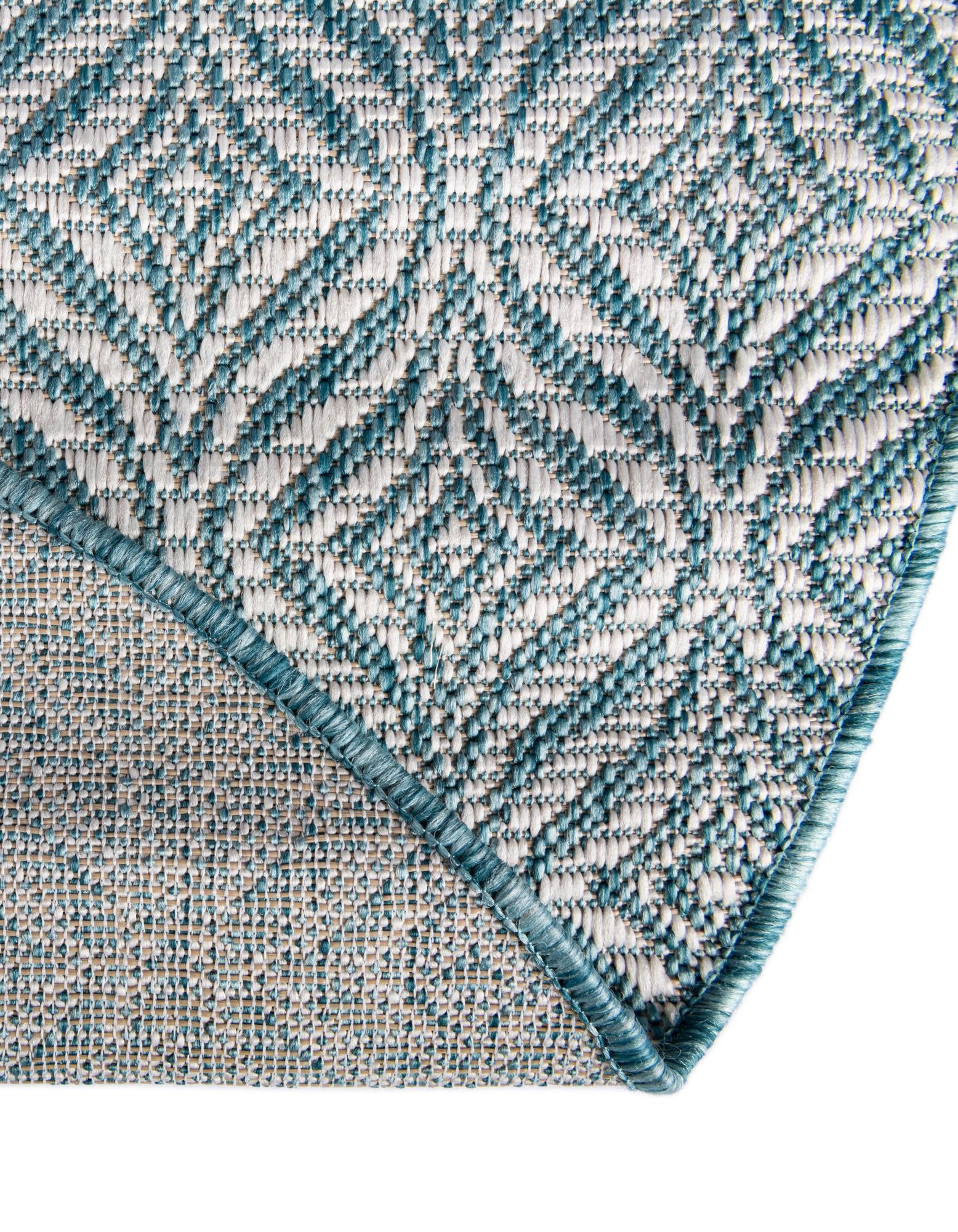 4' x 4' Easy-Clean Trellis Indoor / Outdoor Round Rug