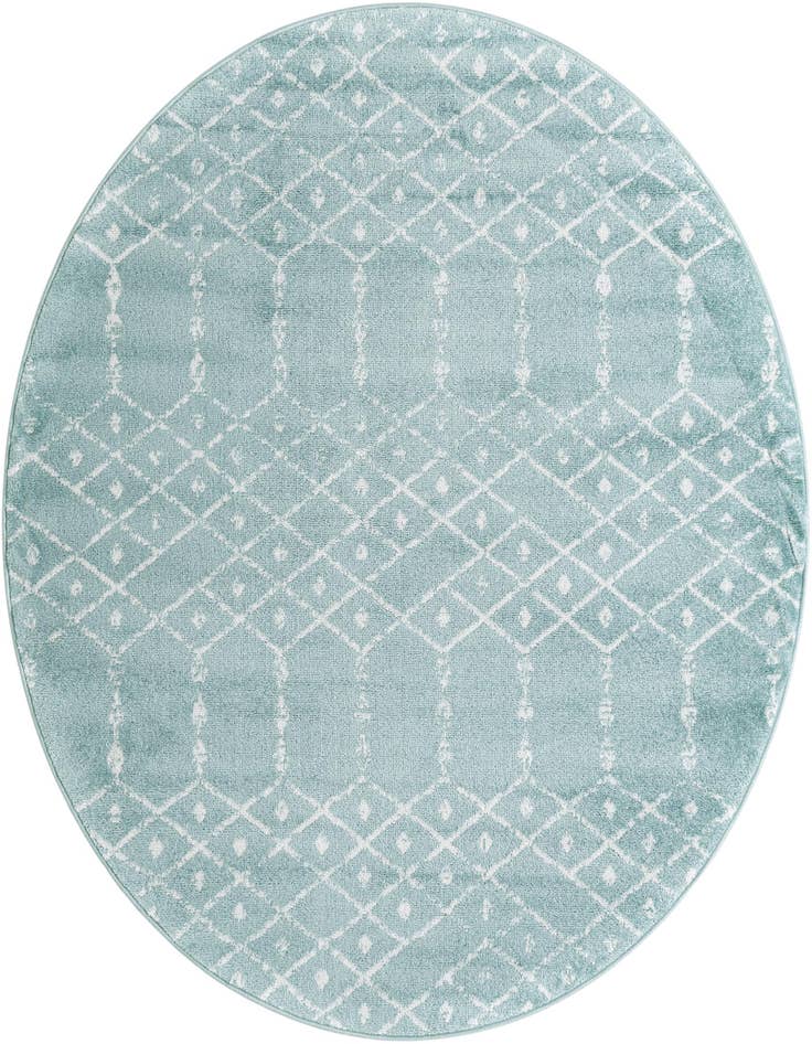 Detail image of 6' 1 x 6' 1 Paxon Trellis Round Rug