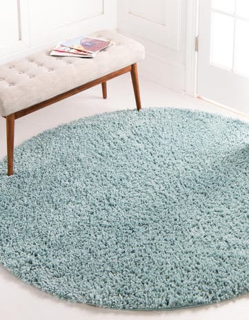 5' 3 x 5' 3 Zermatt Shag Round Rug