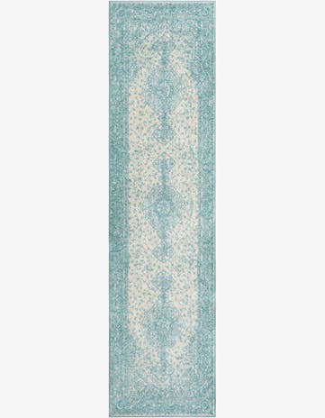 Aqua Bexley Runner Rug