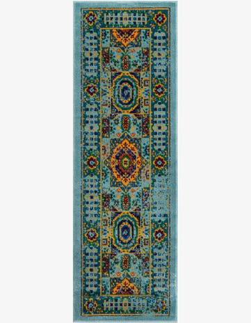 Aqua Calypso Runner Rug