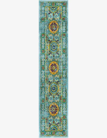 Aqua Calypso Runner Rug