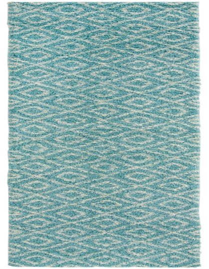 Detail image of 3' 3 x 16' 5 Lattice Shag Runner Rug