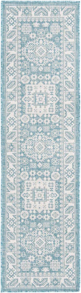 Detail image of 2' x 8' Easy-Clean Aztec Indoor / Outdoor Runner Rug