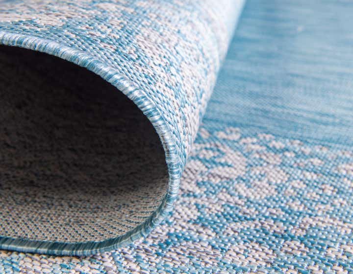 2' x 6' Easy-Clean Border Indoor / Outdoor Runner Rug