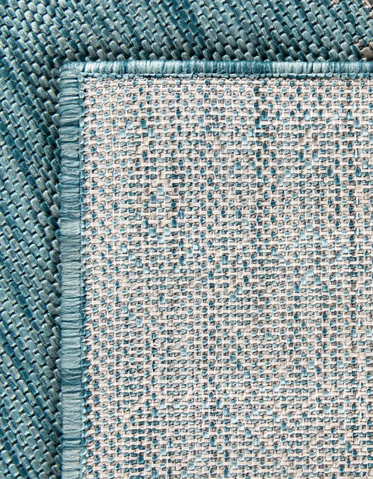 Detail image of 2' x 6'  Washable Border Indoor / Outdoor Runner Rug