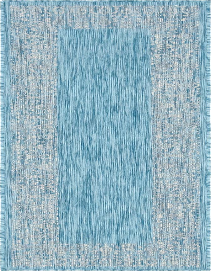 Detail image of 2' x 6' Easy-Clean Border Indoor / Outdoor Runner Rug