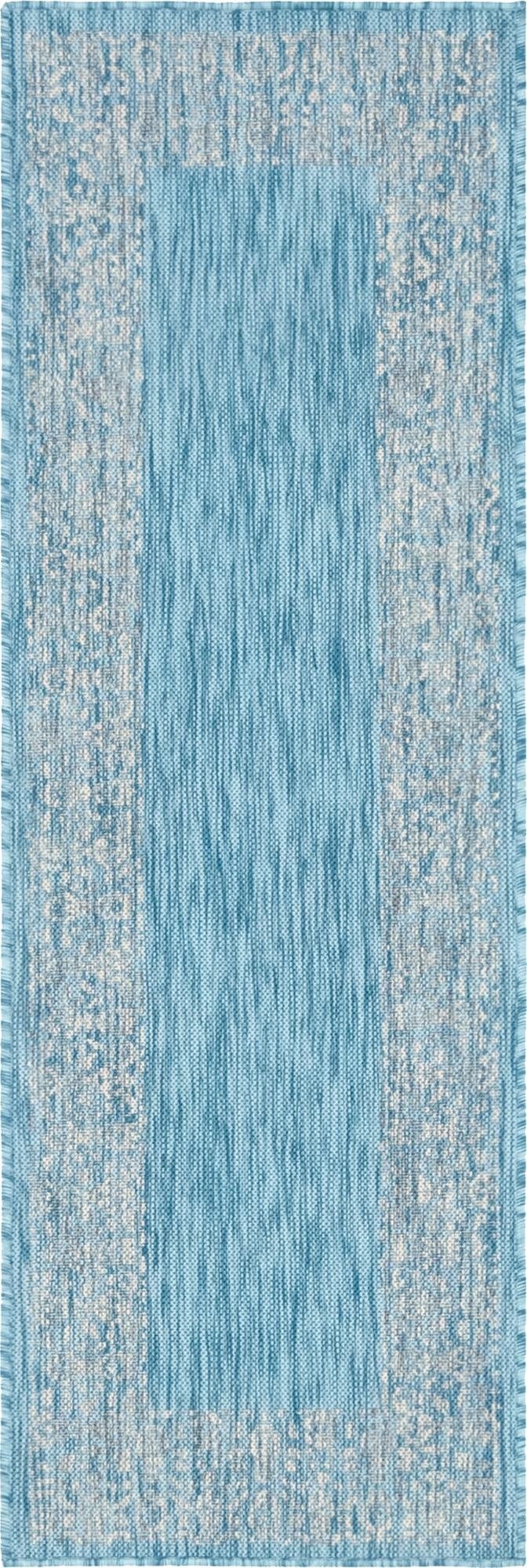 62cm x 185cm  Washable Border Indoor / Outdoor Runner Rug