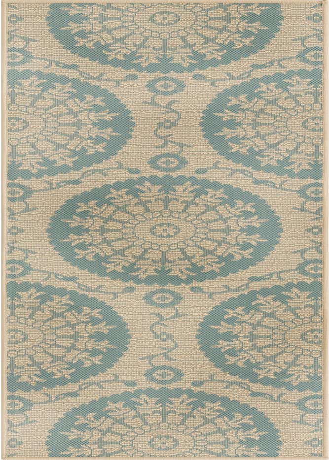 2' 2 x 6' Easy-Clean Botanical Indoor / Outdoor Runner Rug