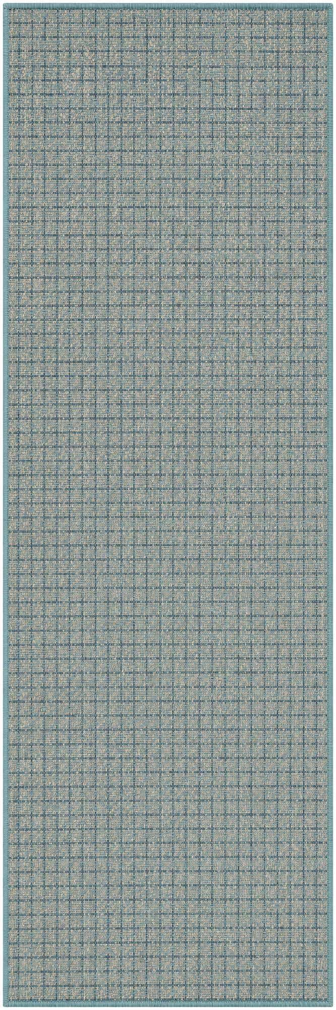 2' x 6' Easy-Clean Checkered Indoor / Outdoor Runner Rug