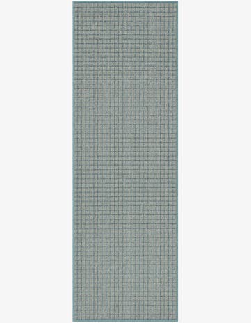 2' x 6' Easy-Clean Checkered Indoor / Outdoor Runner Rug