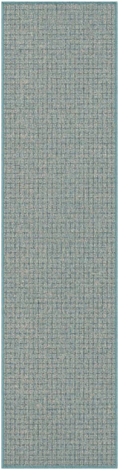 Detail image of 2' x 8' Easy-Clean Checkered Indoor / Outdoor Runner Rug