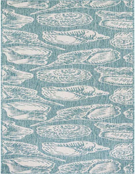 2' 7 x 12' Easy-Clean Coastal Indoor / Outdoor Runner Rug