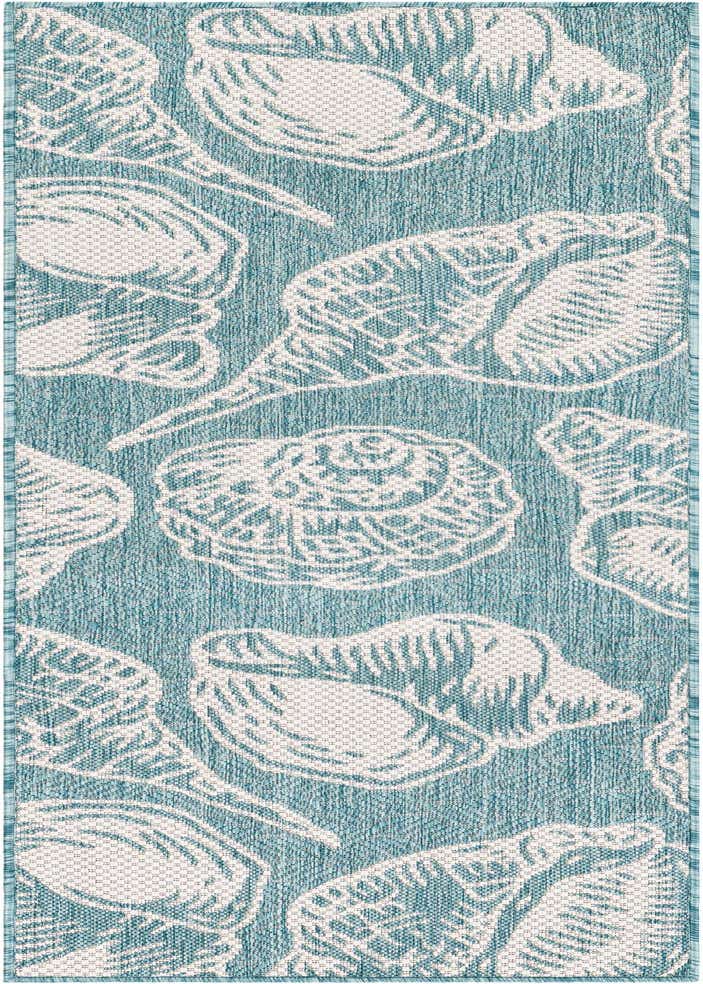 2' x 6' Easy-Clean Coastal Indoor / Outdoor Runner Rug