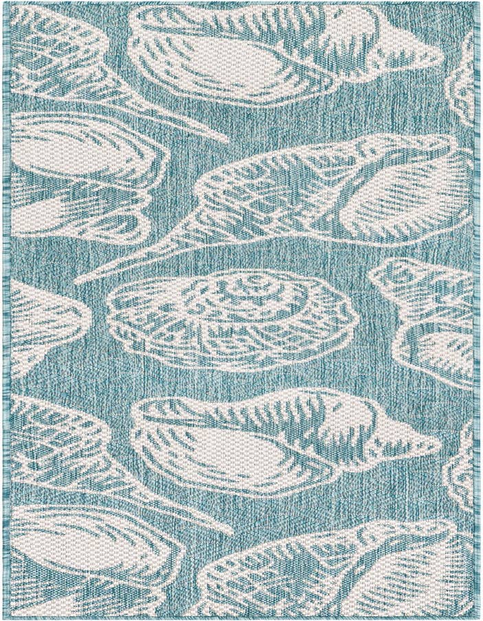 Detail image of 2' x 6' Easy-Clean Coastal Indoor / Outdoor Runner Rug