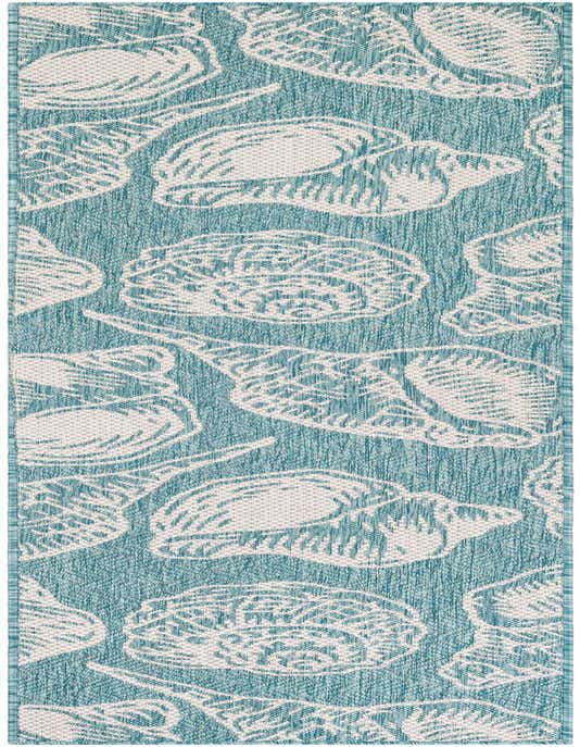 2' x 8' Easy-Clean Coastal Indoor / Outdoor Runner Rug