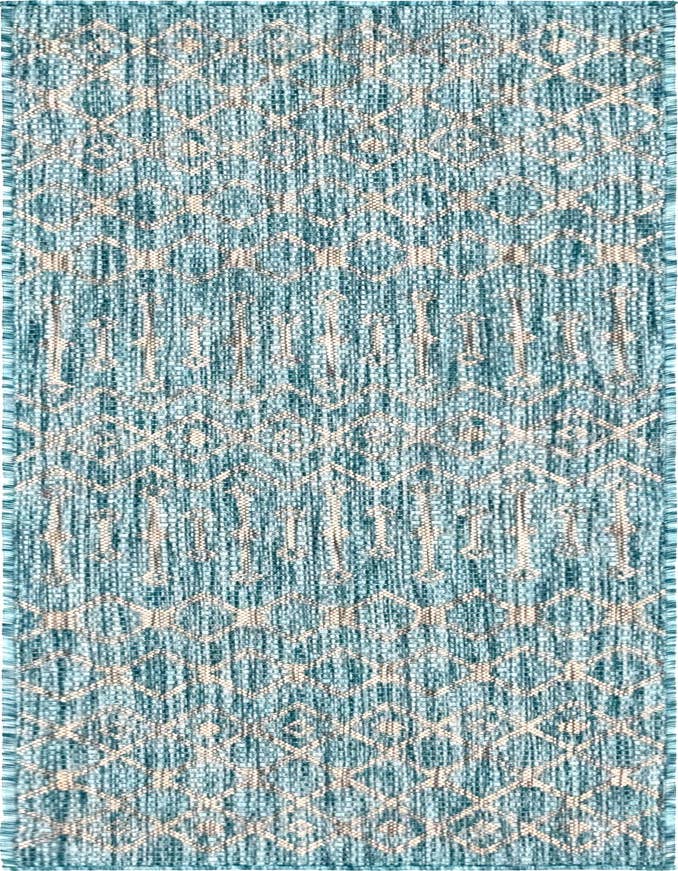 Detail image of 2' x 6' Easy-Clean Lattice Indoor / Outdoor Runner Rug
