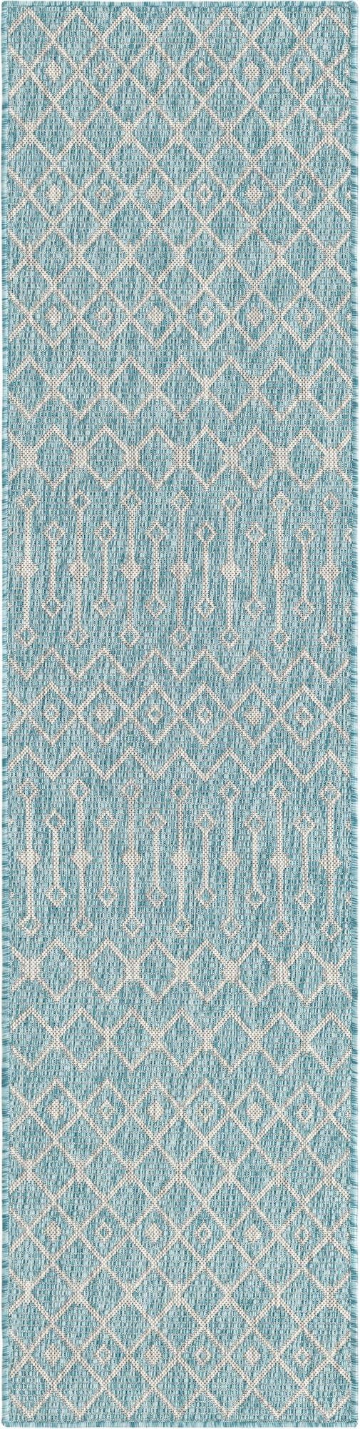 2' x 8' Washable Lattice Indoor / Outdoor Runner Rug